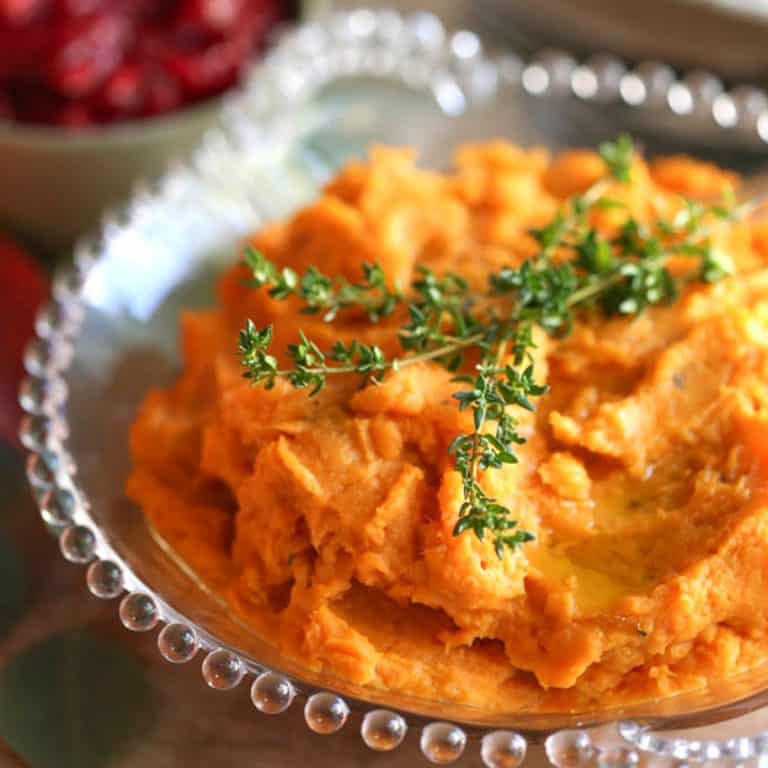 Savory Mashed Sweet Potatoes