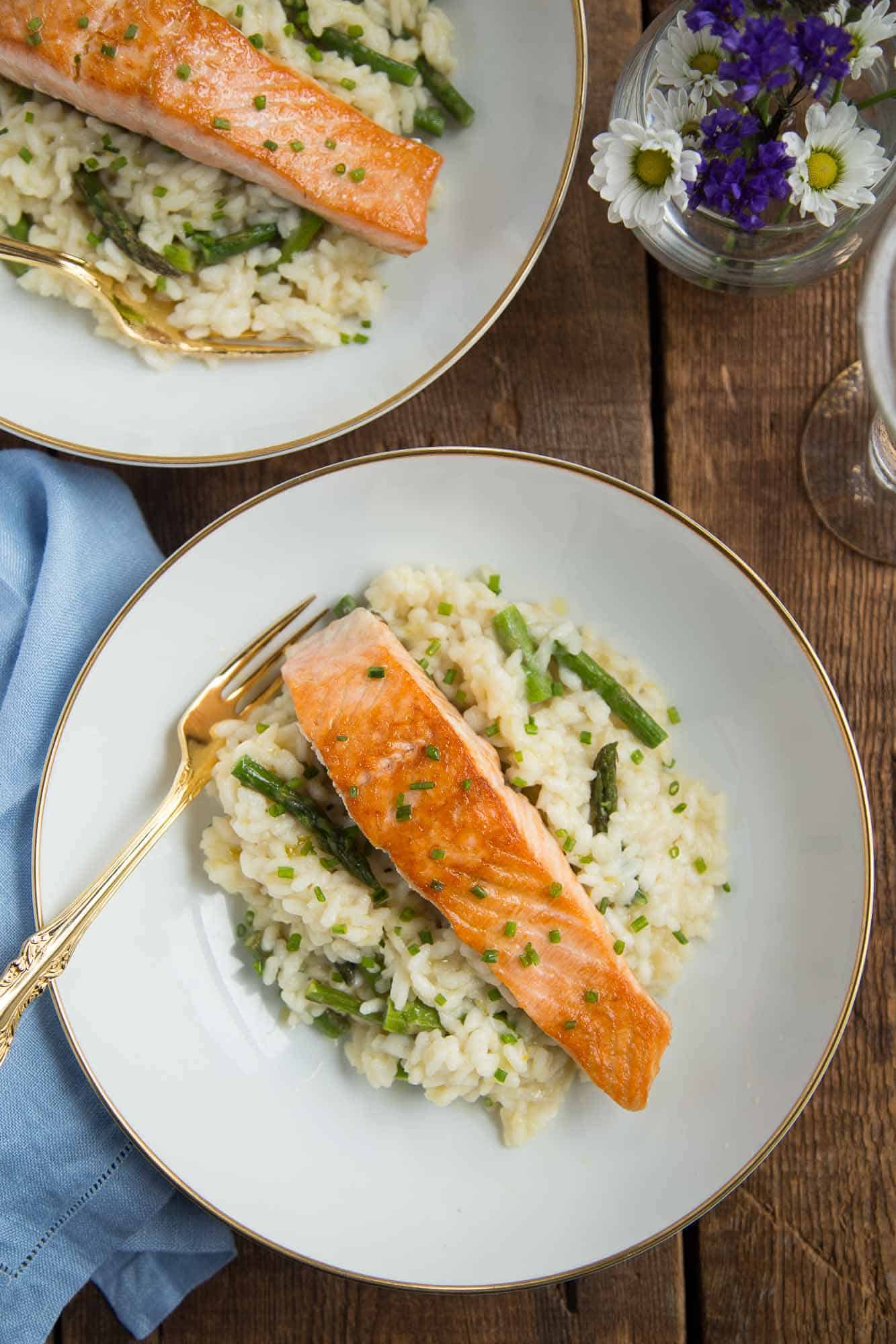 meyer lemon and asparagus risotto