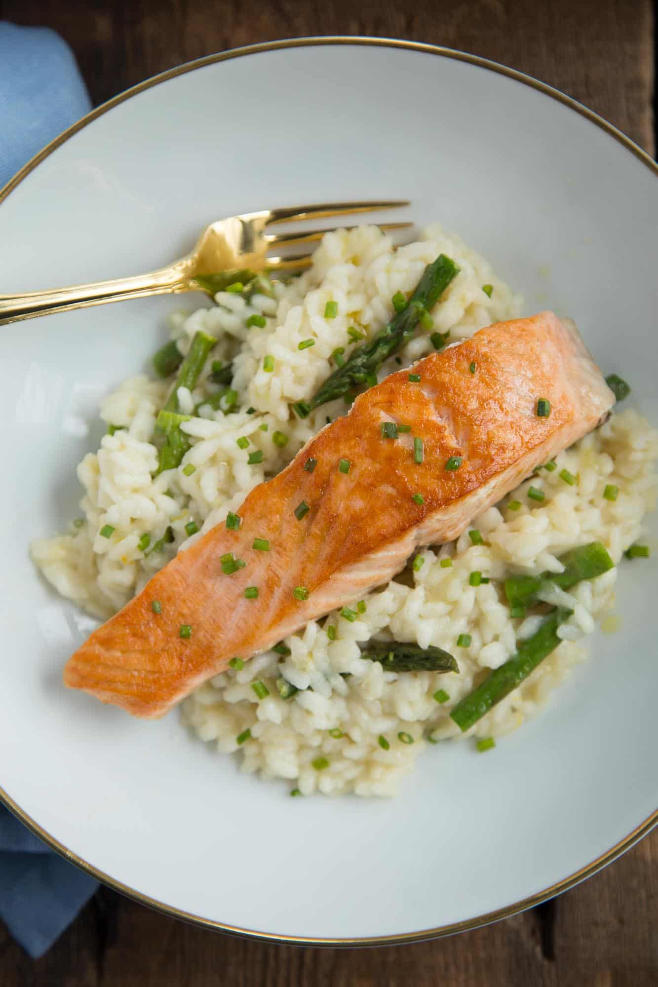 meyer lemon and asparagus risotto