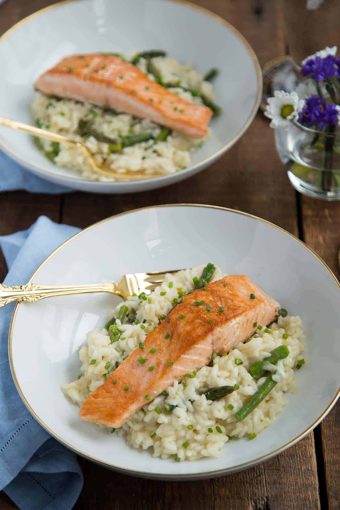 meyer lemon and asparagus risotto