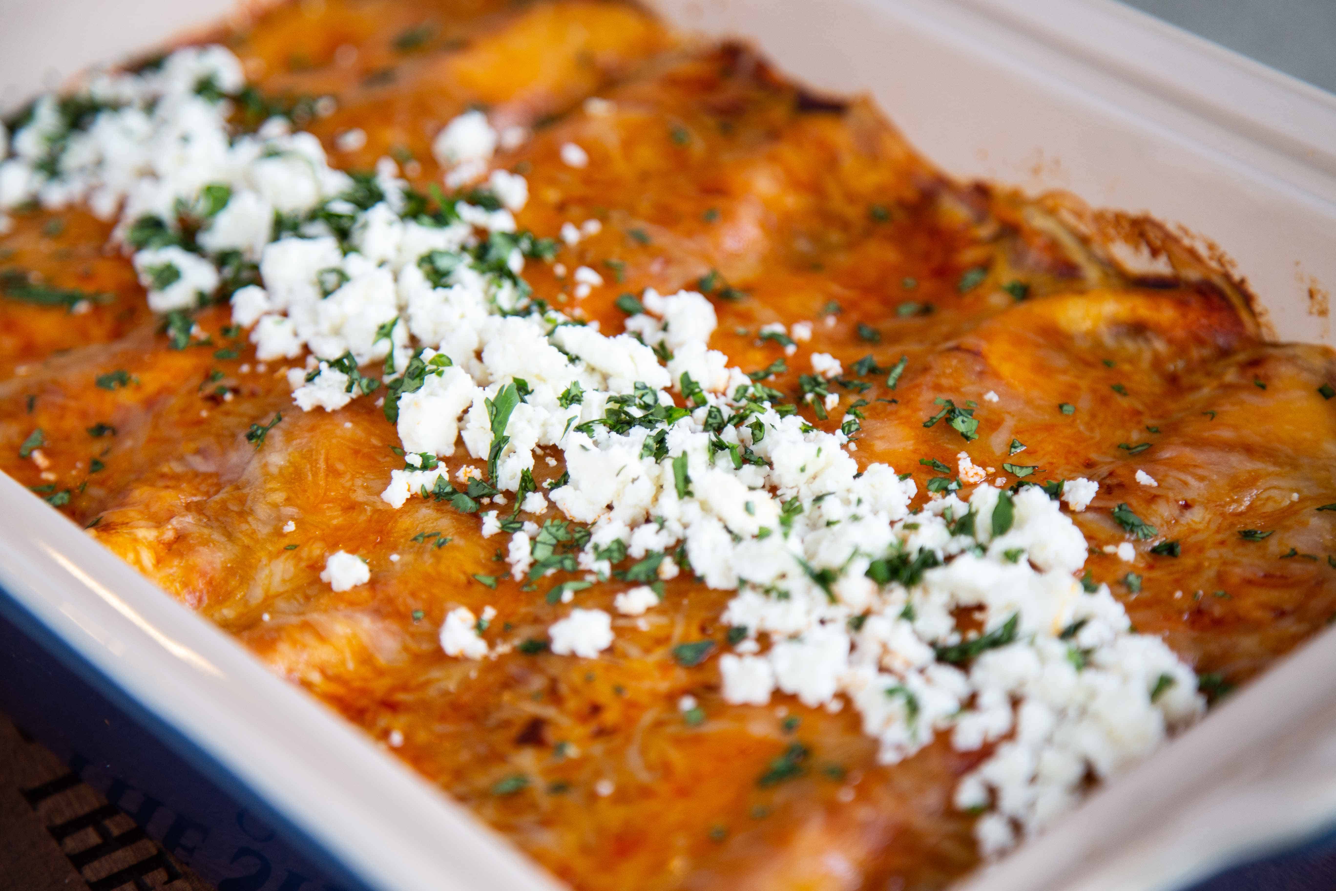 Easy Cheesy Chicken Enchiladas