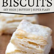 a flaky biscuit with lots of layers.