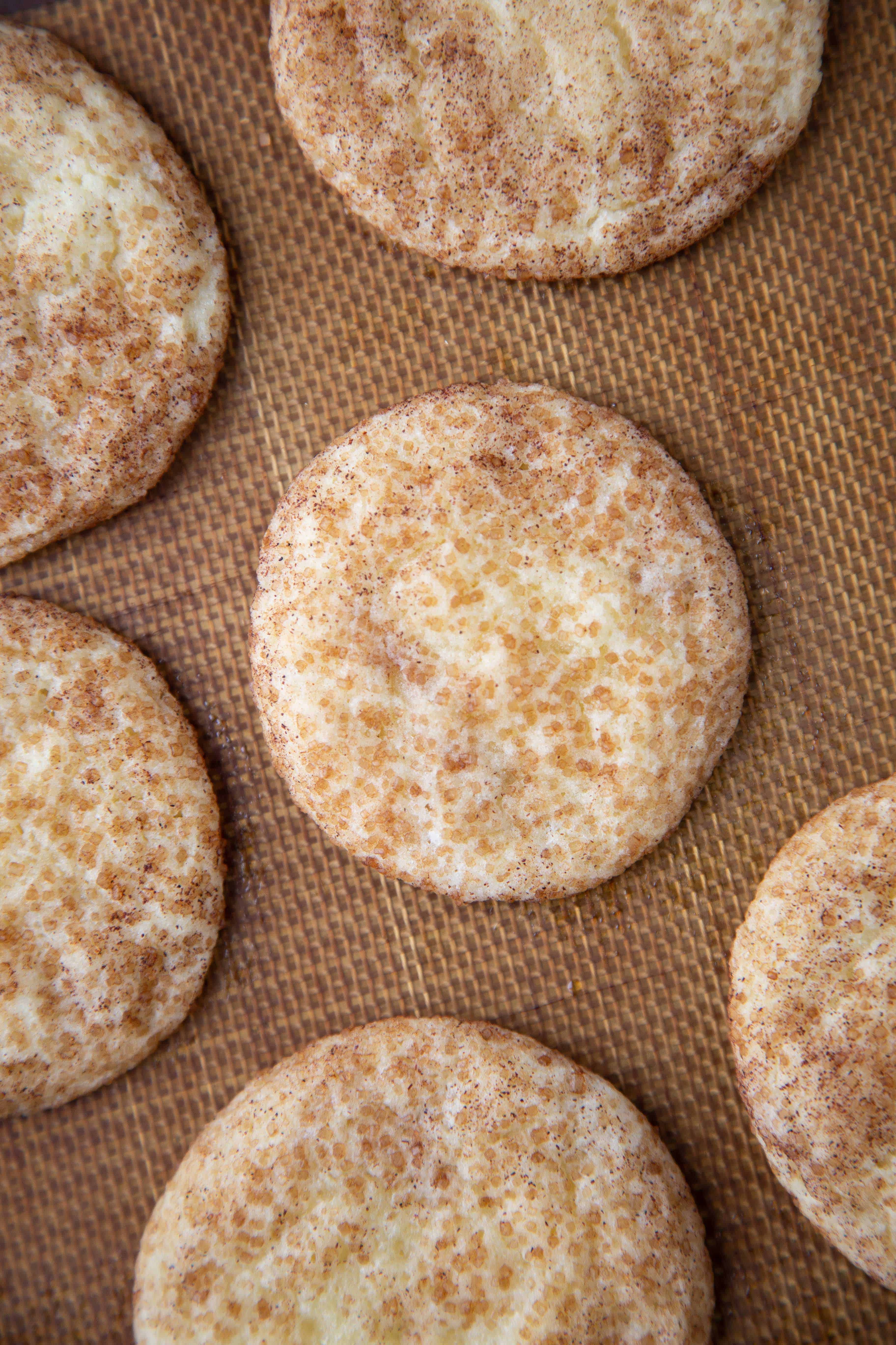 Snickerdoodles with turbinado sugar