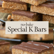 special k bars on a platter.