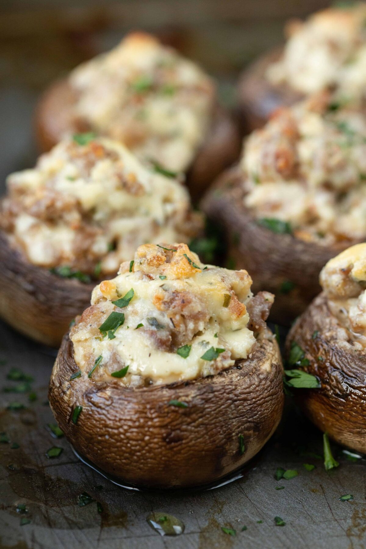 Boursin Stuffed Mushrooms