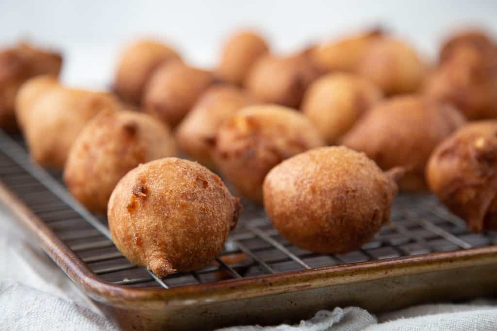 African beignets on cooling rack