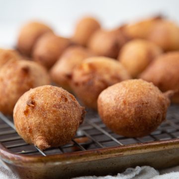 African beignets on cooling rack