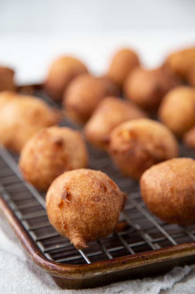 African beignets on cooling rack