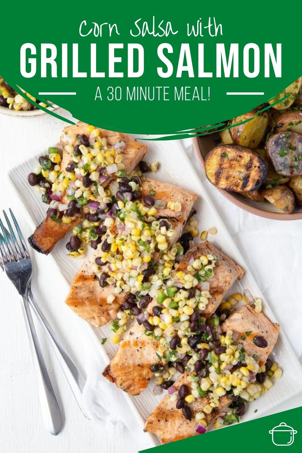 Grilled Salmon with Black Bean and Corn Salsa - Gift of Hospitality