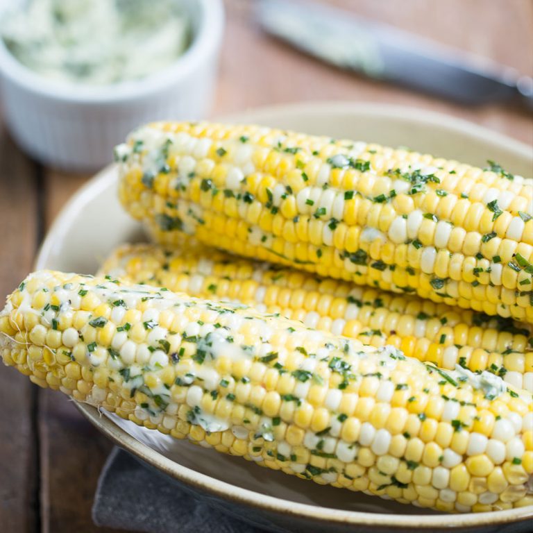 Corn on the Cob with Herb Compound Butter