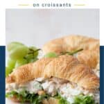 croissant with chicken salad.