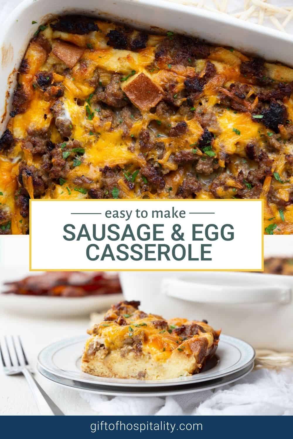 Overnight Sausage and Egg Casserole Gift of Hospitality