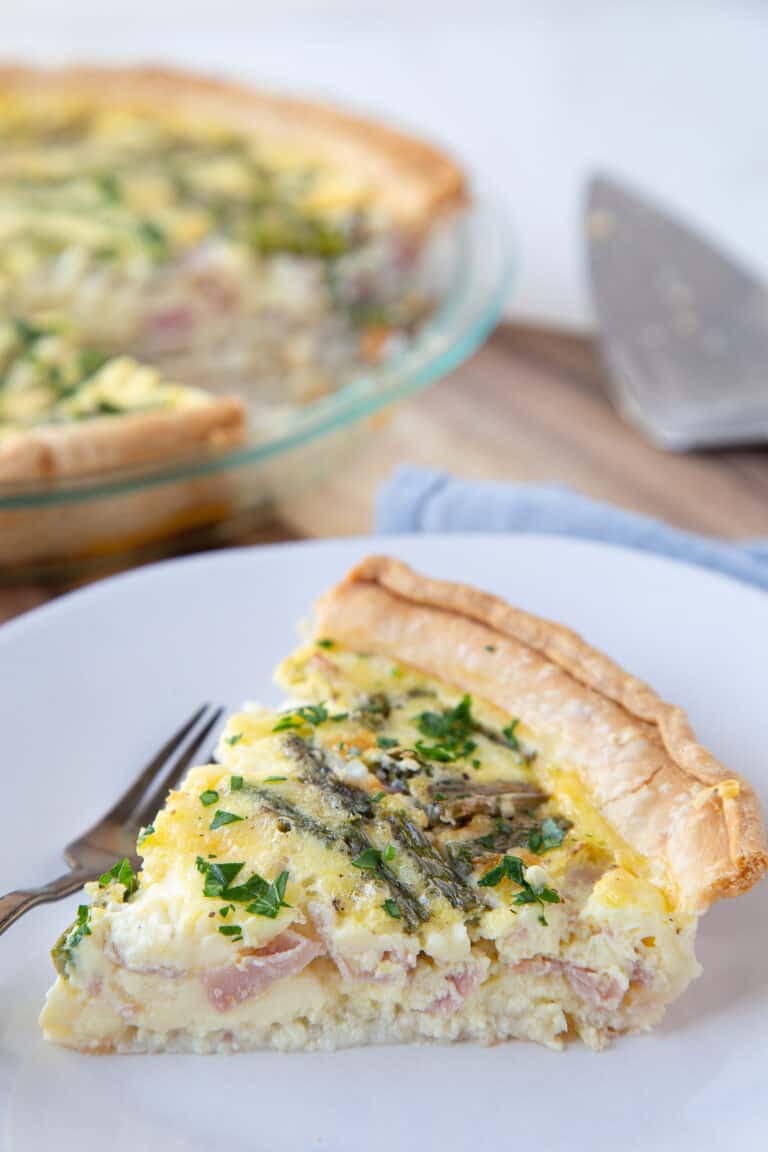 Asparagus, Ham, and Gruyere Quiche - Gift of Hospitality