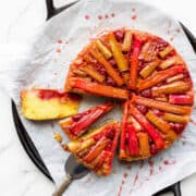 rhubarb upside down cake