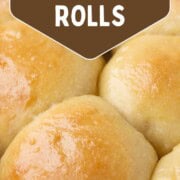 fluffy dinner rolls with a slightly browned crust.