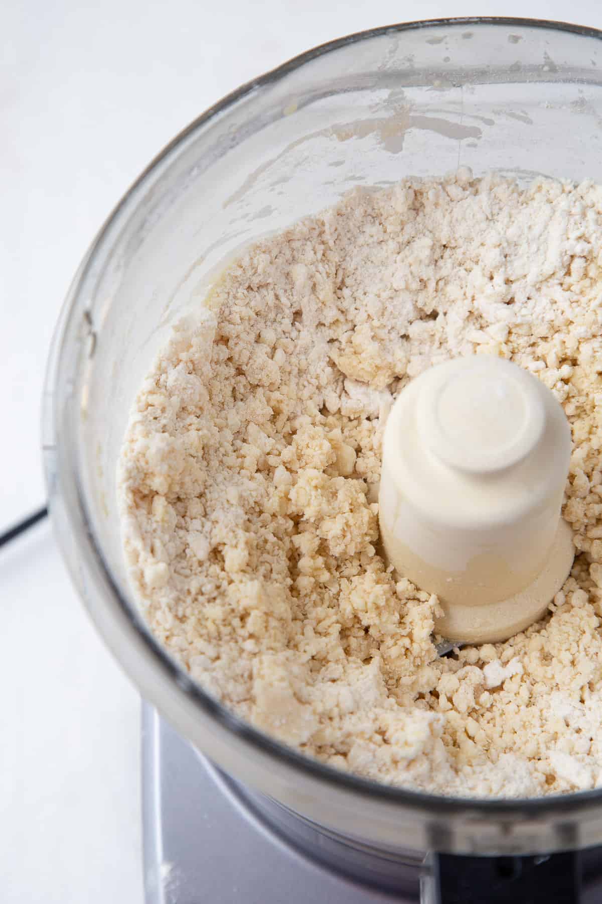 empanada dough in a food processor.