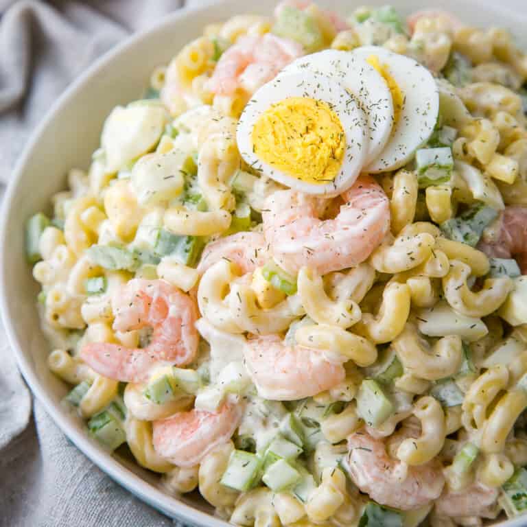 Macaroni Salad with Shrimp