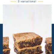 toll house cookie bars stacked on top of one another.