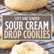 puffy round cookies, plain and topped with vanilla icing and tiny edible gold stars.
