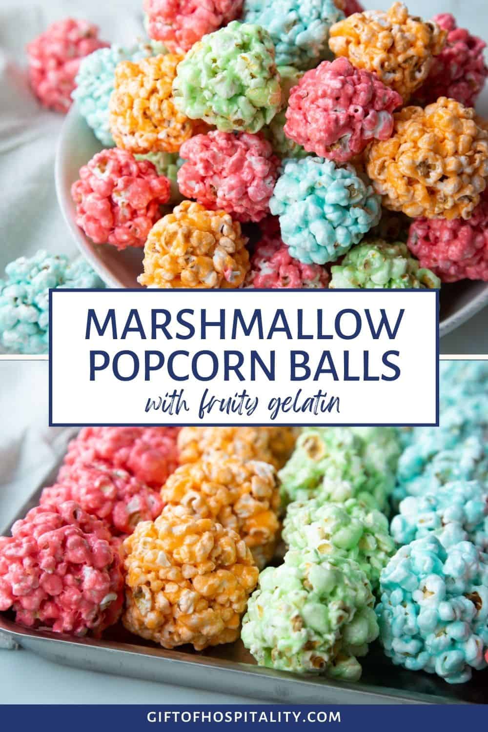 Marshmallow Popcorn Balls Gift of Hospitality