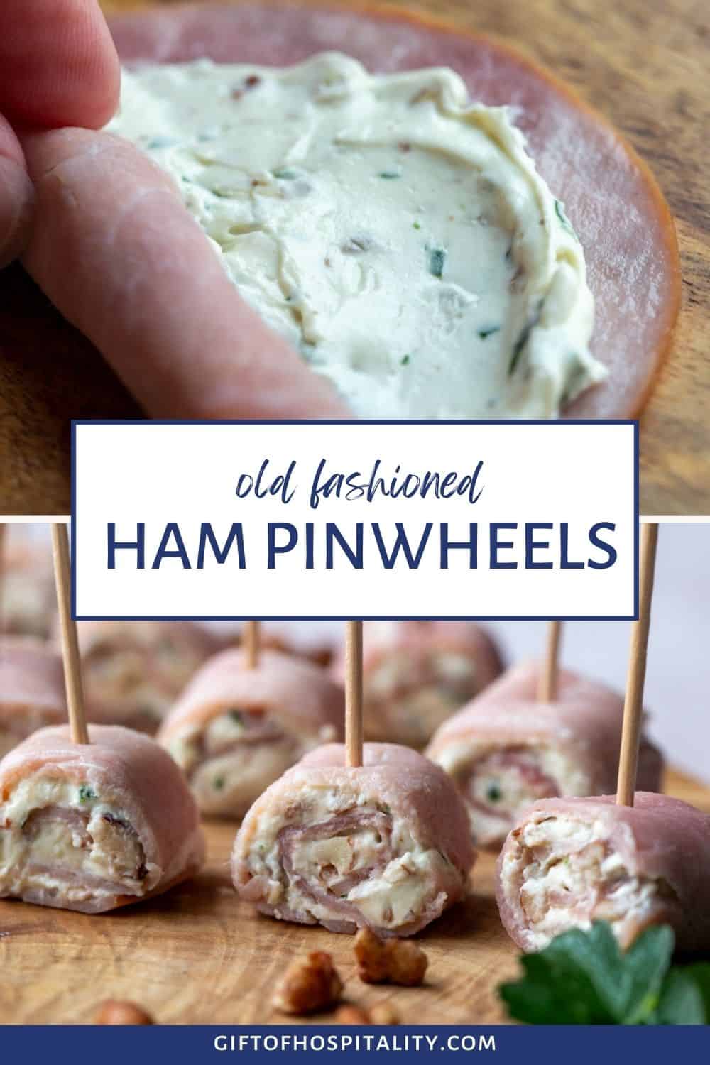 Ham And Cream Cheese Pinwheels With Cream Cheese Gift Of Hospitality