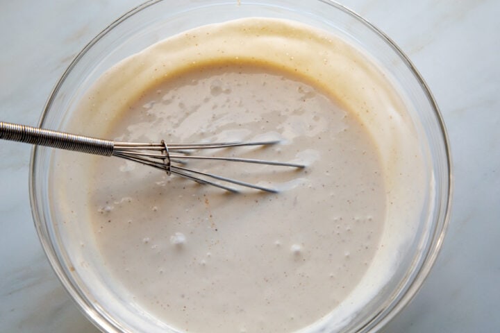 Cream of chicken soup mixture for the Nixon Chicken Casserole.