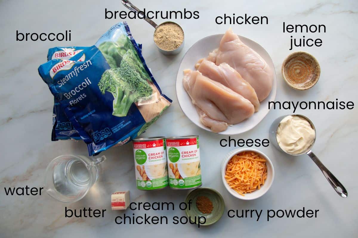 chicken, broccoli, and other ingredients.
