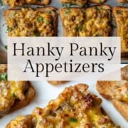 hanky panky appetizers lined up.