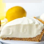 slice of lemonade pie.
