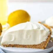 slice of lemonade pie.