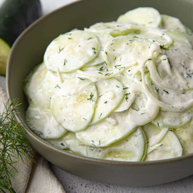 Sour Cream Cucumbers