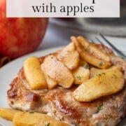 pork chop with apples.