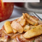 pork chops and apples.