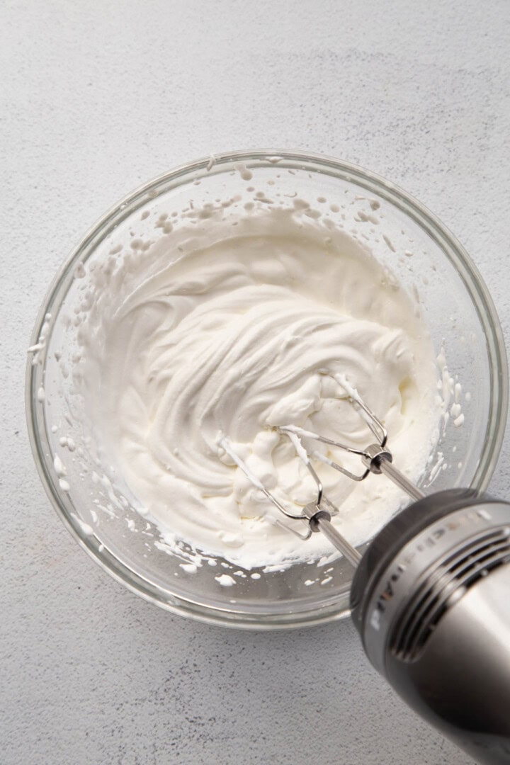 whipped cream and a hand mixer.