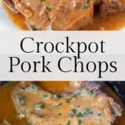 pork chops with mushroom soup sauce.