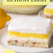 layered dessert with lemon pudding and whipped topping.