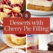 cherry delight, cherry cheesecake, cherry cake, and cherry coffee cake.