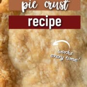 top of a whole pie with a lightly browned crust covering the top.