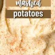 mashed potatoes topped with paprika.