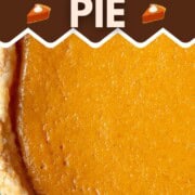 whole pumpkin pie with a flaky crust.